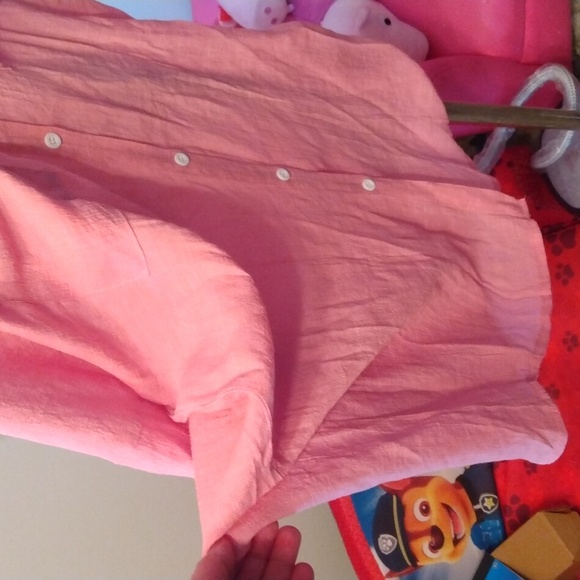 Pink button down top one size - Picture 17 of 17